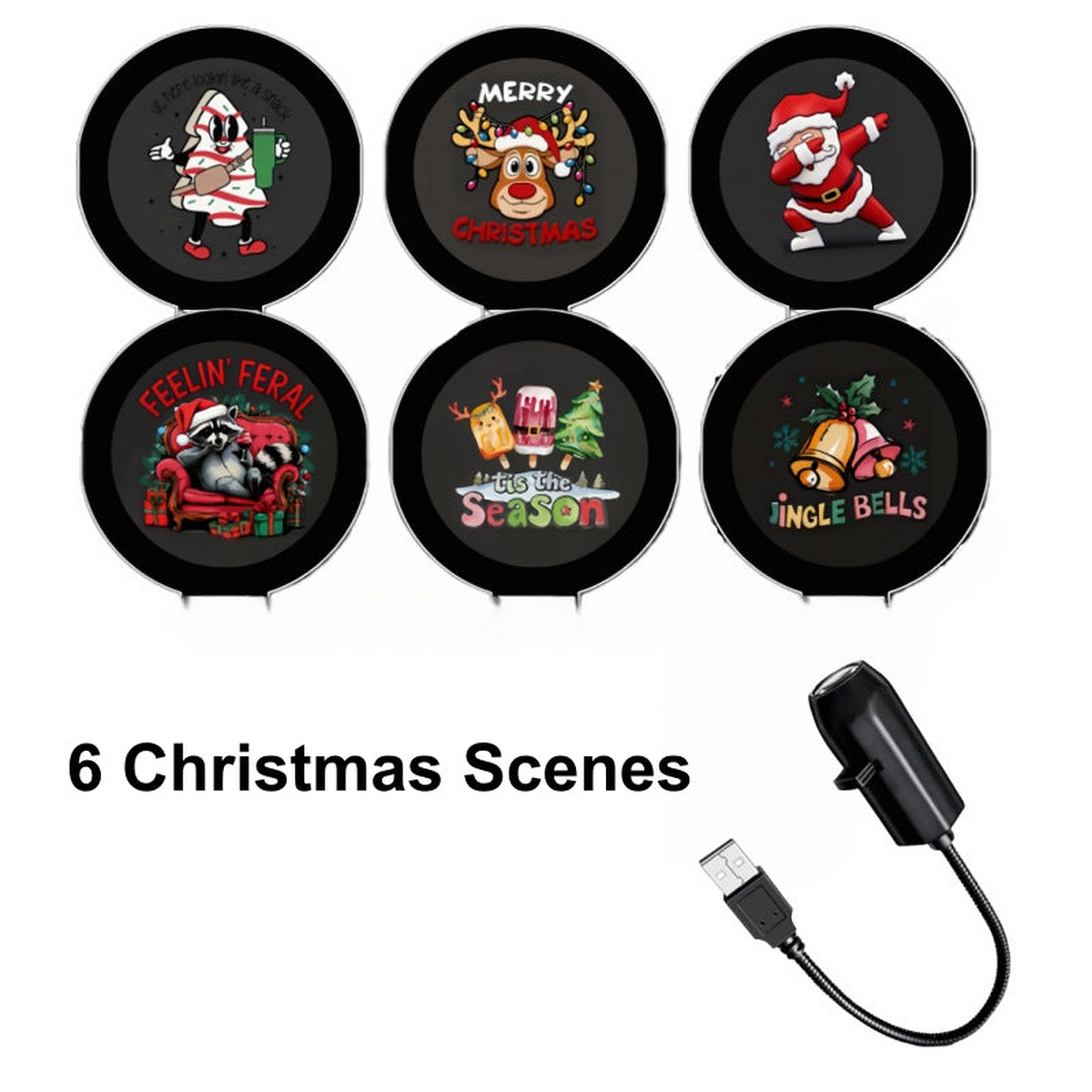 🤩Plug‑and‑Play HD Holiday Projector, Multi‑Scene Projection Light for Christmas, Halloween & Faith‑Themed Decor