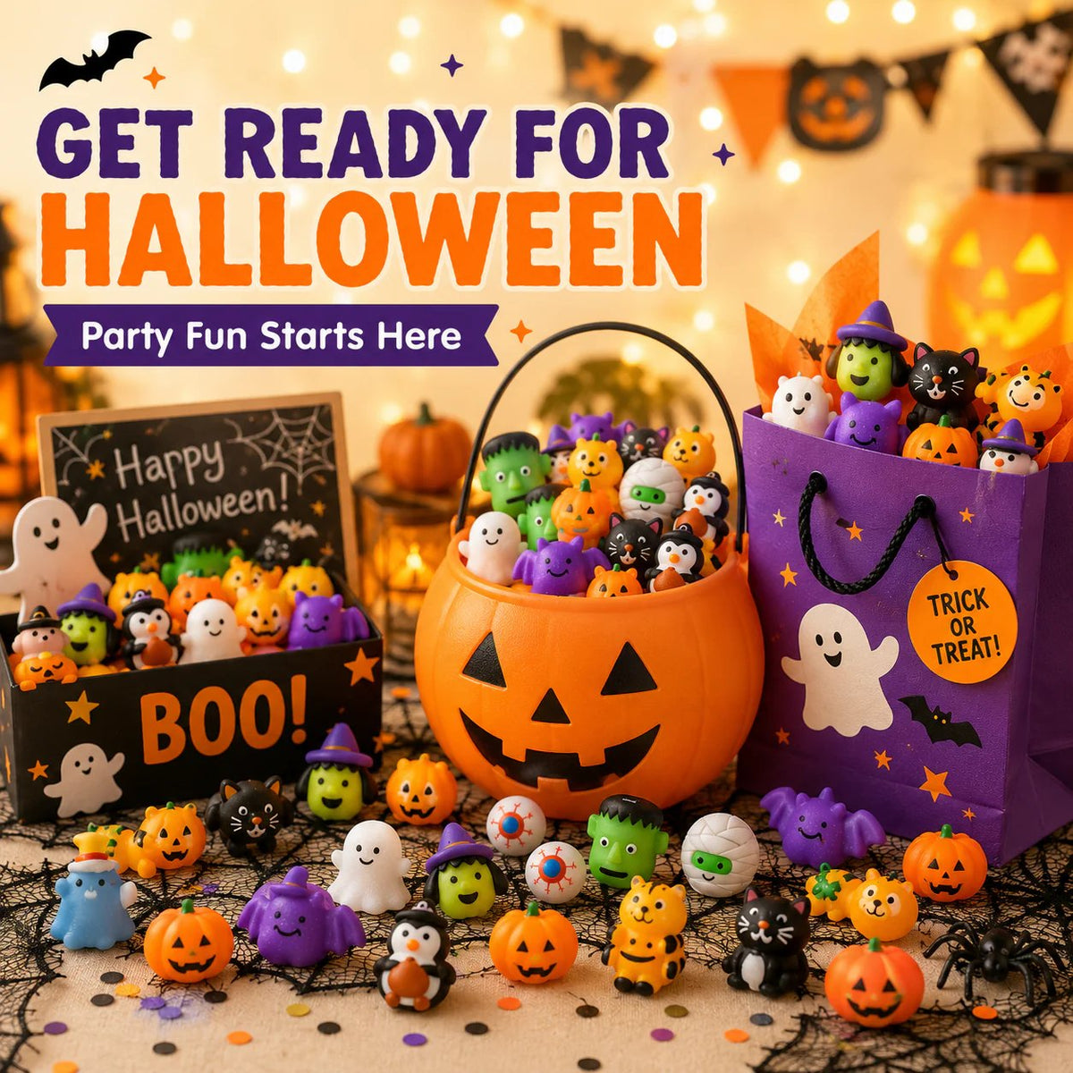 🎉🎉Last Day 50% OFF🎃30PCS Halloween Mochi Squishy Toys
