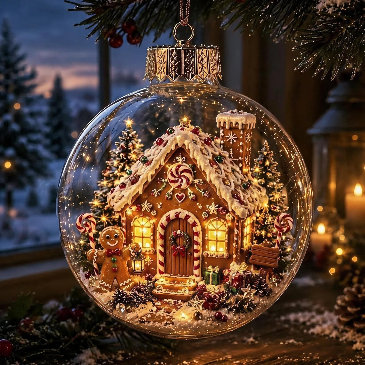 ✨Glowing Christmas Diorama Ornament🎄