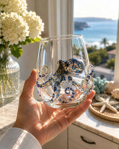 ⏰Last day Promotion 🔥-🎁The Perfect Beach House Gift🌊3D Ocean Animal Artisan Glassware Collection