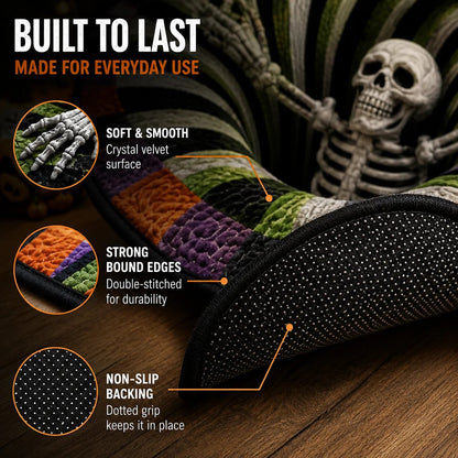 3D Haunted Vortex Round Halloween Rug