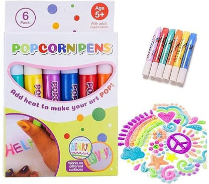 ✨🎁Magic Pen – Draw 3D with one stroke!🎄 DIY Bubble Popcorn Drawing Pens🔥