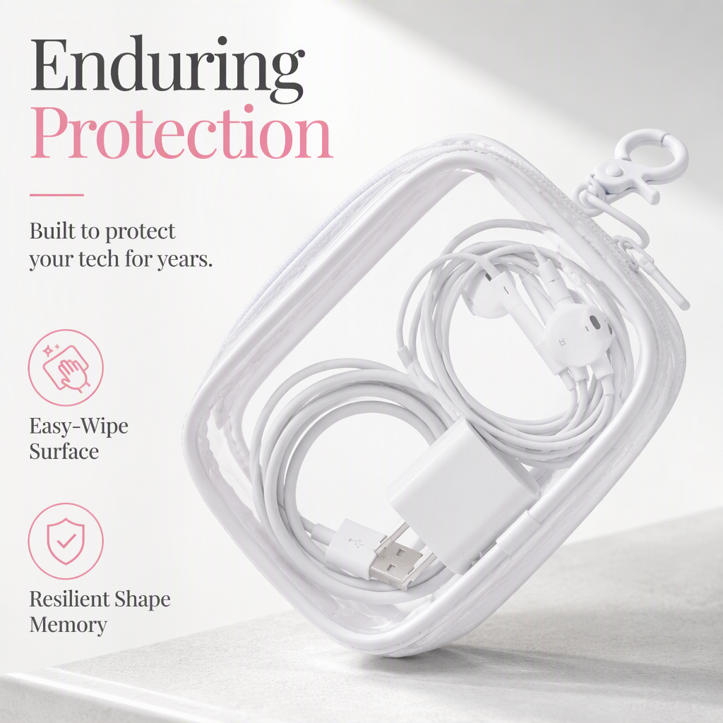 Spot Any Cable Instantly! No-Dig Clear Clip-On Pouch