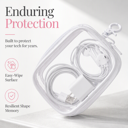 Spot Any Cable Instantly! No-Dig Clear Clip-On Pouch