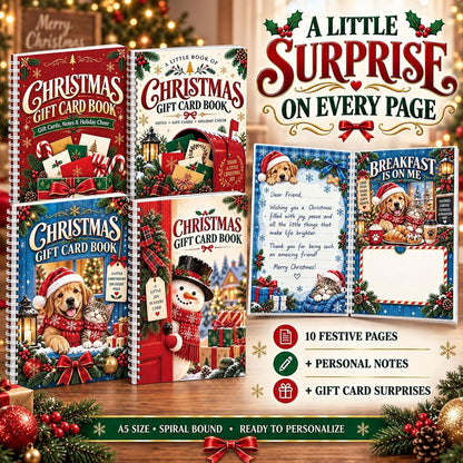 🎁Last Day Promotion 50% OFF🎁 Christmas Gift Card Book