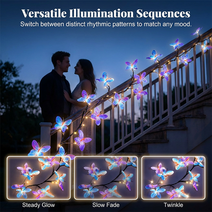 🥳2026 HOT SALE📢📢50K+ SOLD!🌿Romantic Butterfly Vine LED Lights