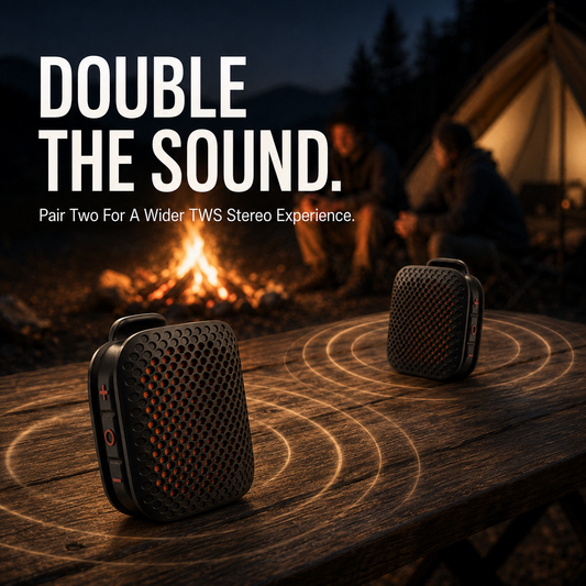 🔊🔥 2026 New Magnetic Clip-On Bluetooth Speaker | IPX7 Waterproof, TWS Stereo & Ultra-Light Wearable Design