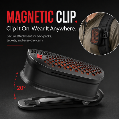 🔊🔥 2026 New Magnetic Clip-On Bluetooth Speaker | IPX7 Waterproof, TWS Stereo & Ultra-Light Wearable Design