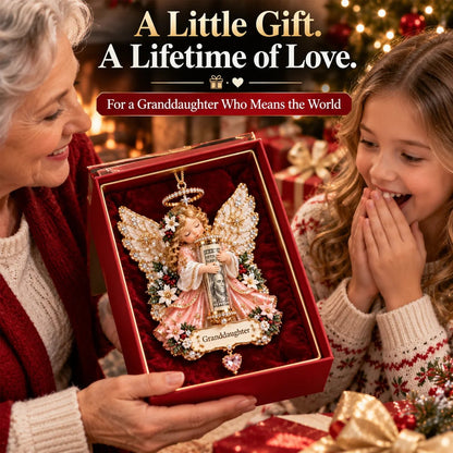 ⏰ LAST DAY SALE 50% OFF! 👼💵 3D Angel Christmas Cash Gift Ornament – Holiday Money Holder Keepsake ✨