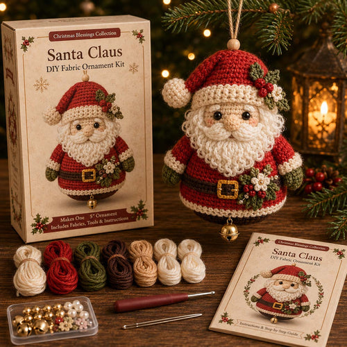🎅 2026 Christmas Gift 50% Off--🎄 Christmas Character Fabric Ornament DIY Kit
