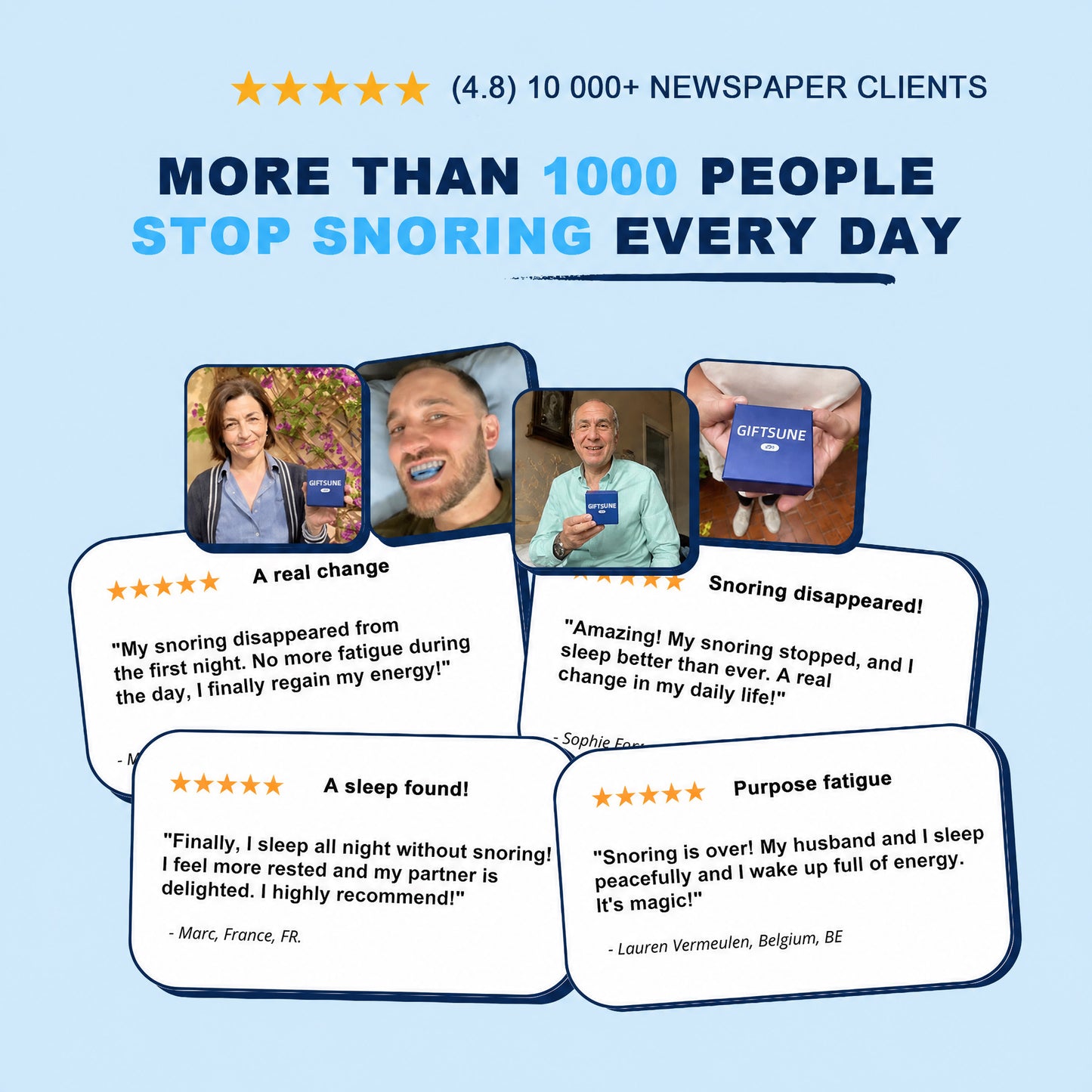 🔥Giftsune™  Professional intelligent anti-snoring device