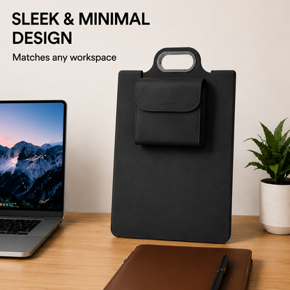 🖥️The All-In-One Mobile Workstation Sleeve | Built-In 15W Multi-Device Wireless Charger, Ergonomic Laptop Stand & Mousepad (Fits up to 16")