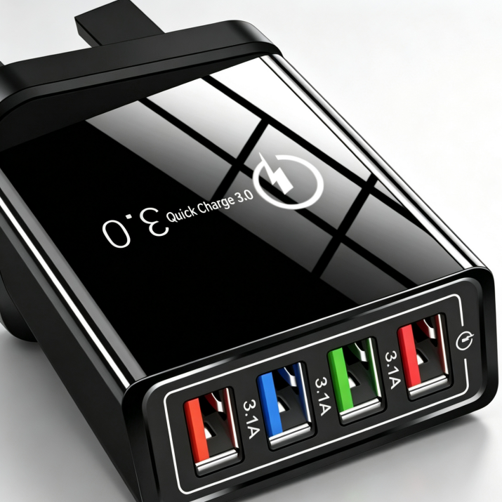 📱The Charger Big Tech Hates | 4-Port Quick Charge 3.0 + AI Performance Boost