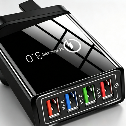 📱The Charger Big Tech Hates | 4-Port Quick Charge 3.0 + AI Performance Boost