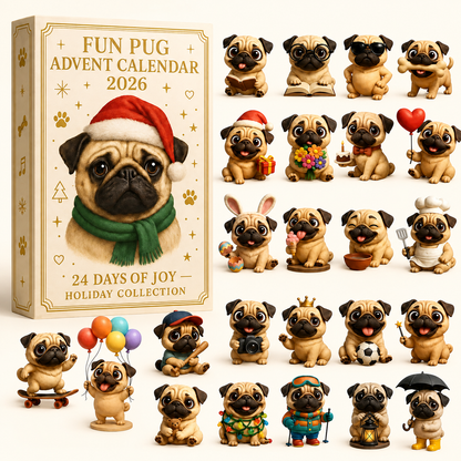 🎉🐶2026 Fun Pug Advent Calendar🎉