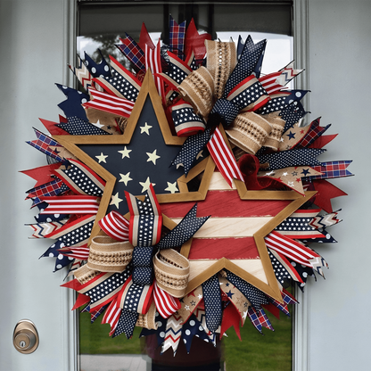 🔥Flash Sale-50% Off🔥Honor the Journey: The Hand-Crafted 250th Anniversary Tribute Wreath