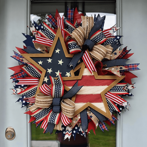 🔥Flash Sale-50% Off🔥Honor the Journey: The Hand-Crafted 250th Anniversary Tribute Wreath