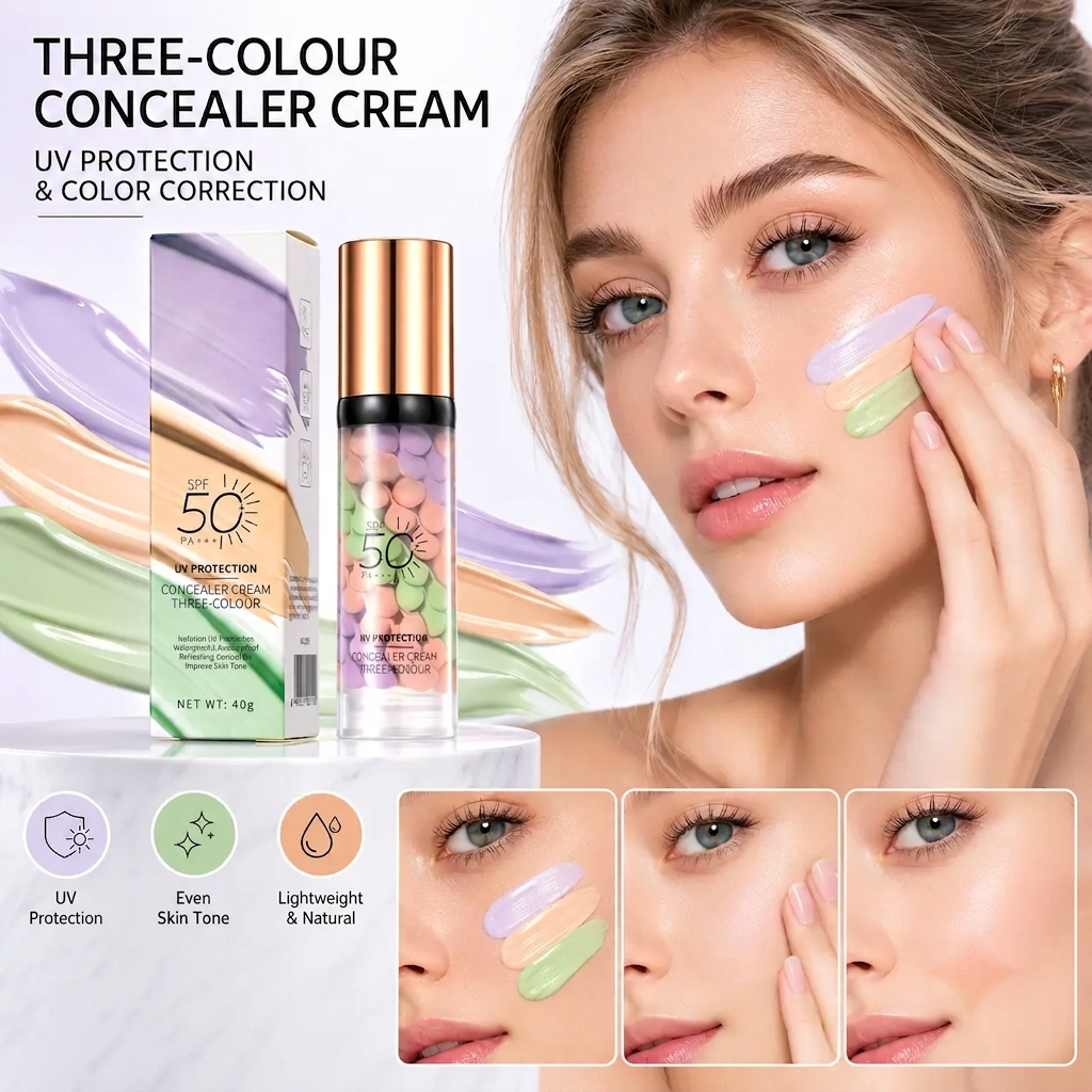 🔥LAST DAY 50% OFF✨3-in-1 Color Correcting Primer with SPF 50 PA+++ | Hydrate & Protect