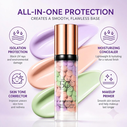 🔥LAST DAY 50% OFF✨3-in-1 Color Correcting Primer with SPF 50 PA+++ | Hydrate & Protect