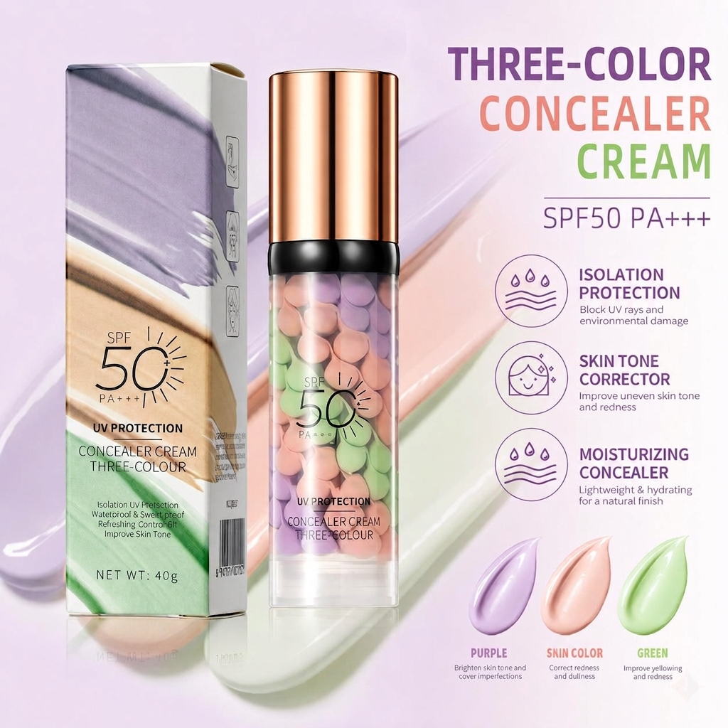🔥LAST DAY 50% OFF✨3-in-1 Color Correcting Primer with SPF 50 PA+++ | Hydrate & Protect