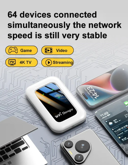 ✨Limited Time 53%OFF📶 All-Network Pocket WiFi – Ready in Seconds No Setup! No Hassle! Just Connect!🔥[Power on and use, free for life]）