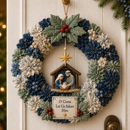 🔥Last Day 50% OFF🎄 3D Fabric Poke Wreath DIY Kit