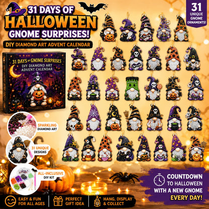 ✨ 31 Days of Gnome Surprises Halloween Diamond Painting Advent Calendar