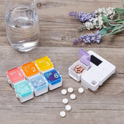 Never Miss a Dose Again — Smart 7-Day Pill Organizer with 4 Daily Alarms