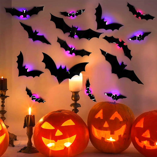 🎉🎁 Holiday Special 🦇 3D Bat Spider Light Design LED Decoration 🕷️