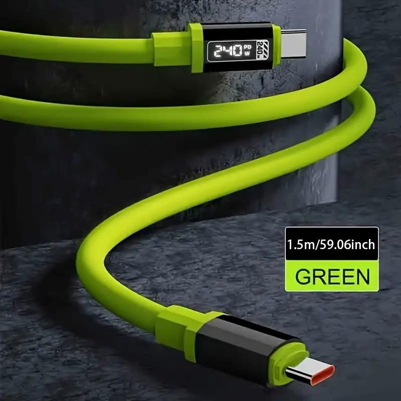 ✨240W Fast Charging Cable, Type-C Smart Quick Charge High-Power Data Cable
