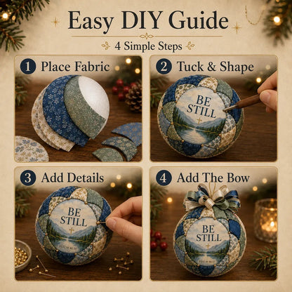 ❤️Beginner-Friendly🎄Christmas Faith Patchwork Ornament DIY Kit