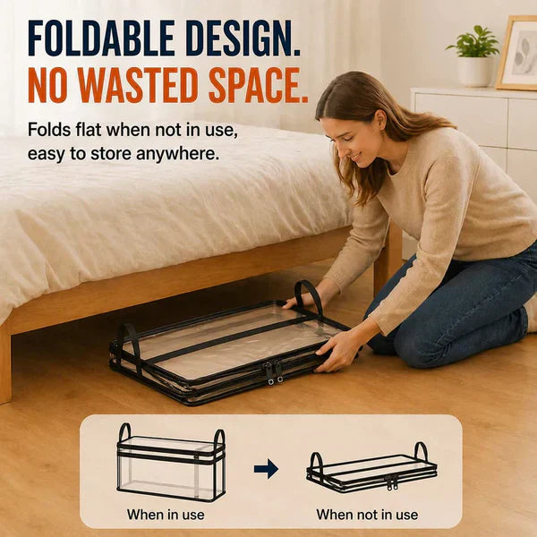 📦Large Heavy-Duty Thick Plastic Clear Storage Bag for Clothes, Moving & Storage