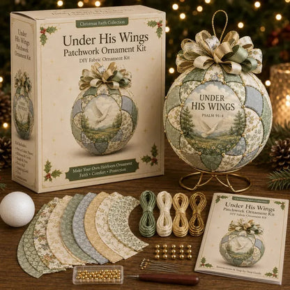 ❤️Beginner-Friendly🎄Christmas Faith Patchwork Ornament DIY Kit
