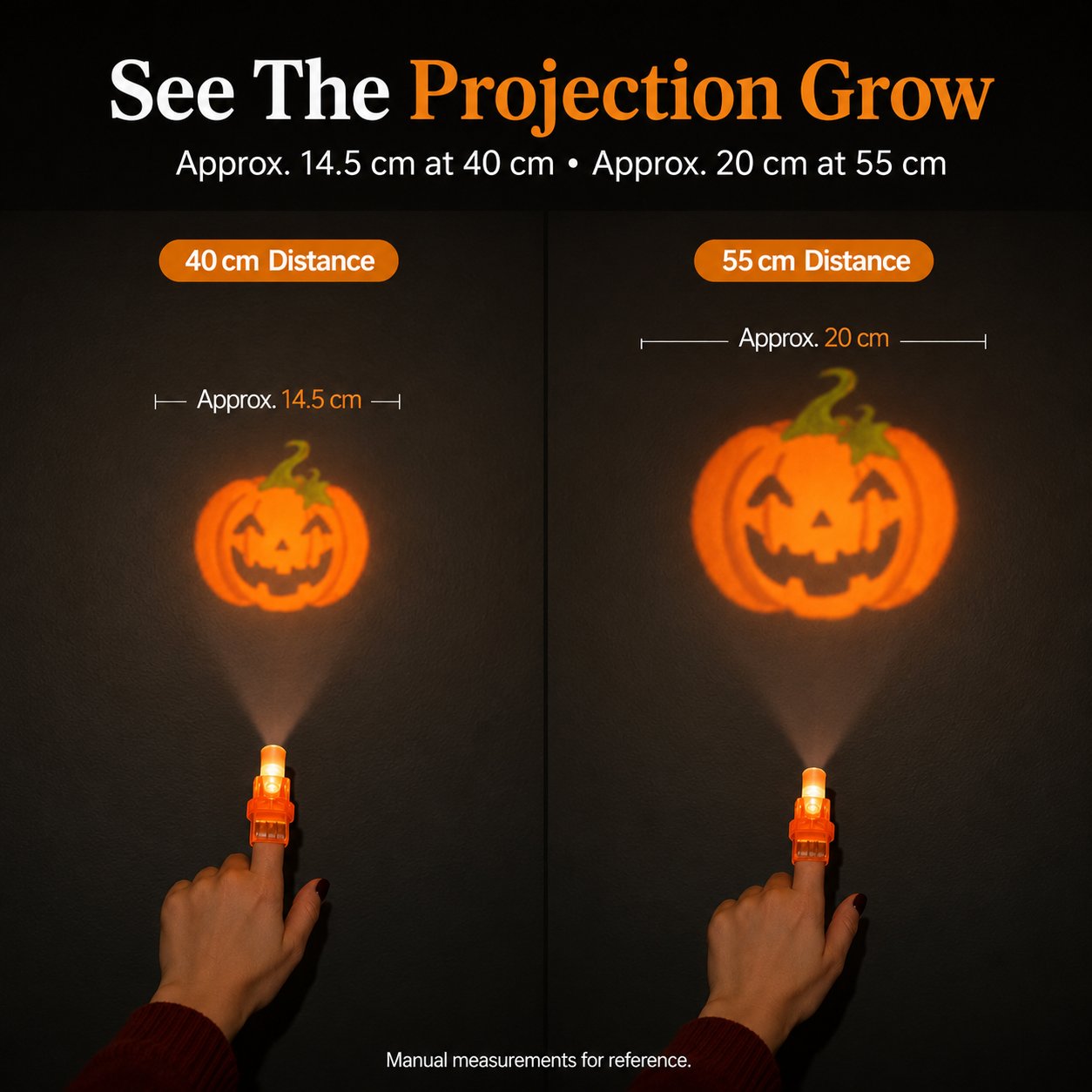 🎃 👻Halloween Finger Projector Lights – Mini Pattern Projector