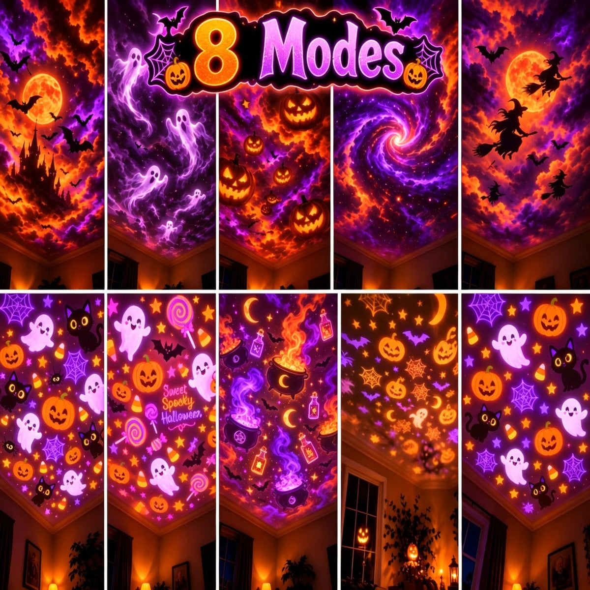 🔥LAST DAY 50% OFF🎃Halloween Pumpkin Projector Light
