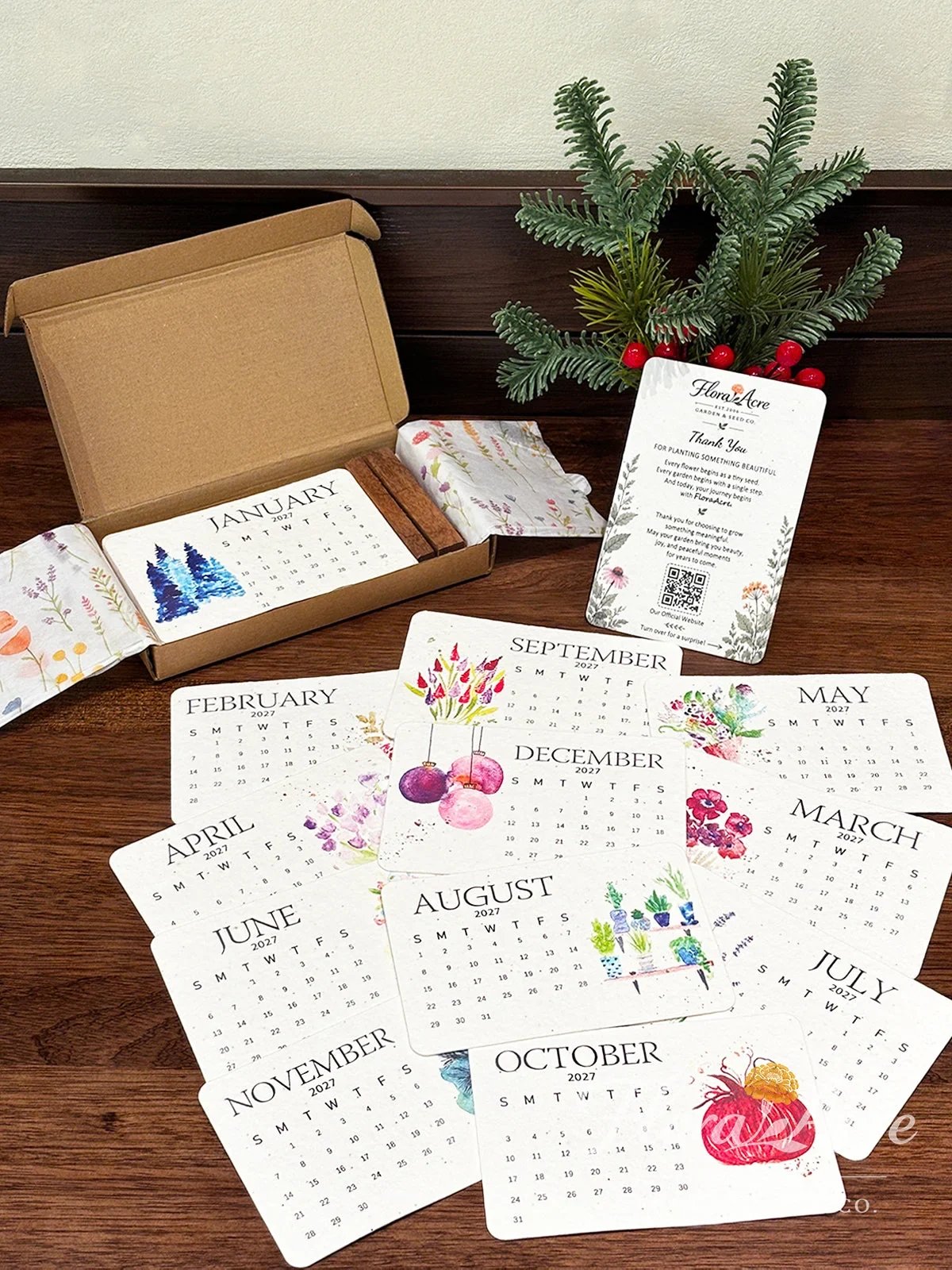 ✨Early Holiday Sale 49% OFF🌱Eco-Friendly Plantable “Timeless” Seed Calendar 2027