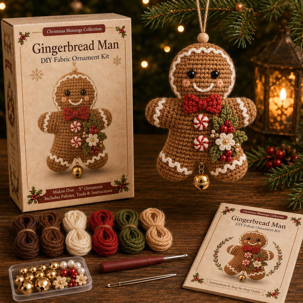 🎅 2026 Christmas Gift 50% Off--🎄 Christmas Character Fabric Ornament DIY Kit