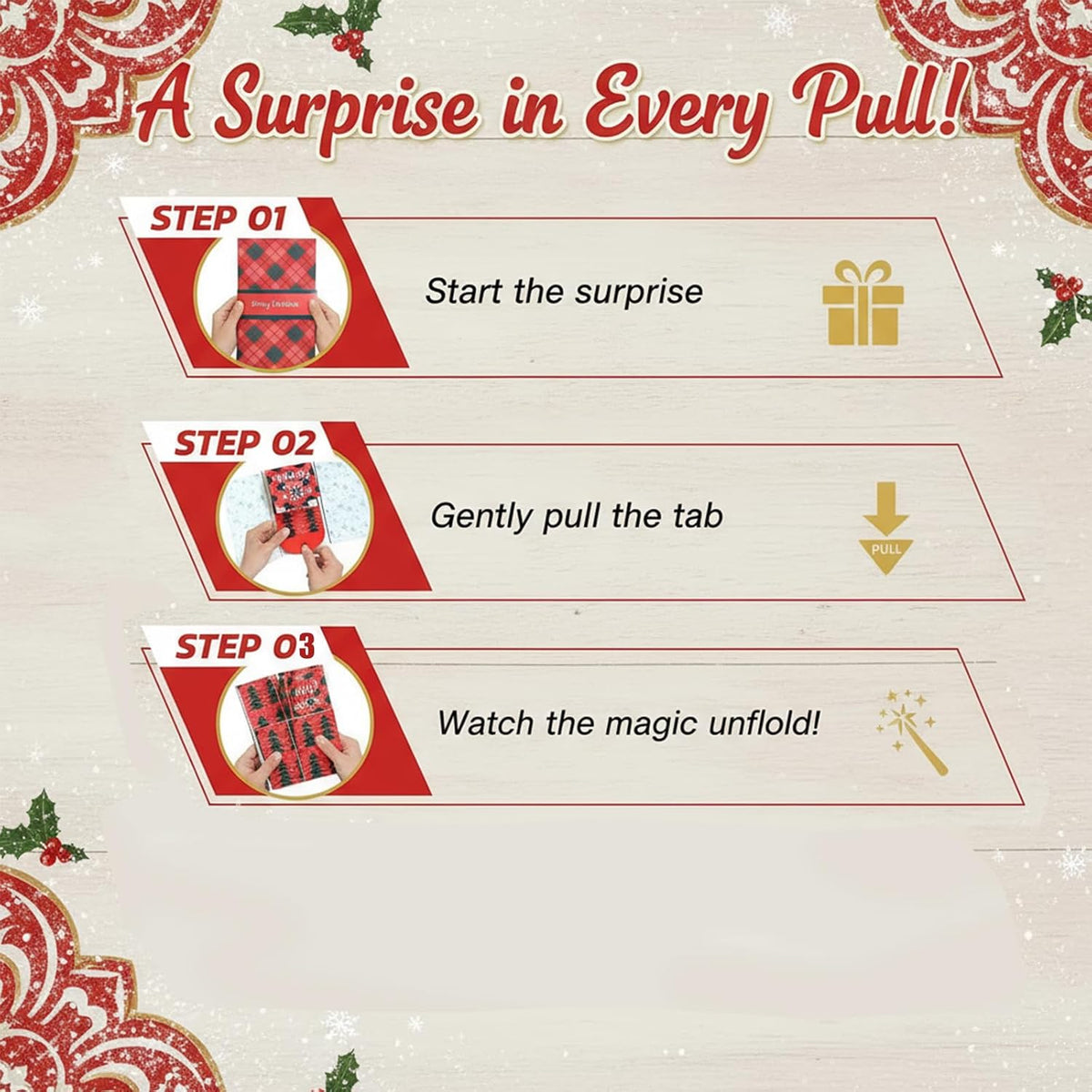 ⏰LAST DAY 70% OFF - 2026 New🎅🎁✨Handmade Waterfall Christmas Gift Card Booklet♻️ 💳✨