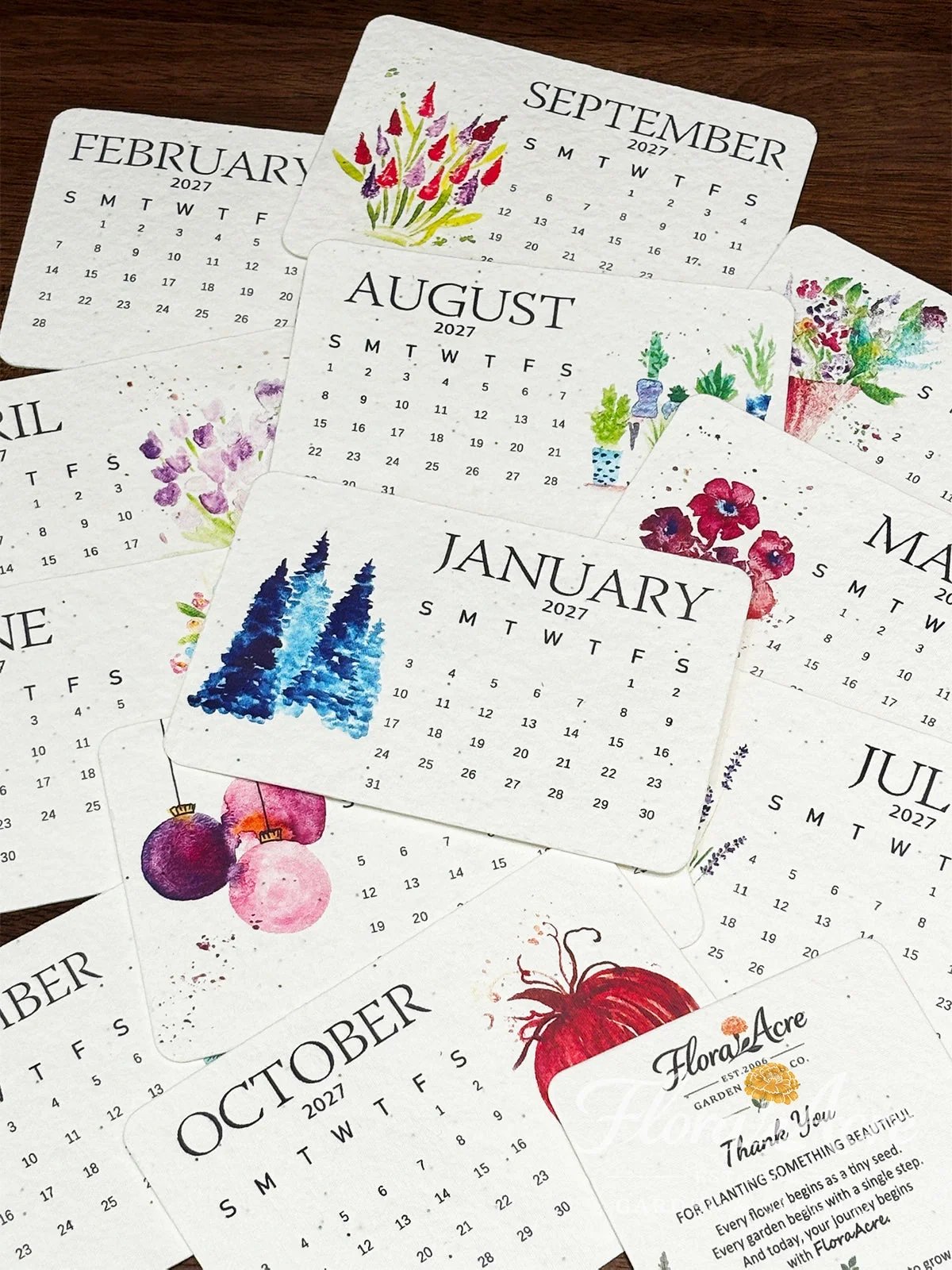 ✨Early Holiday Sale 49% OFF🌱Eco-Friendly Plantable “Timeless” Seed Calendar 2027