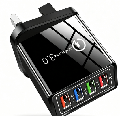 📱The Charger Big Tech Hates | 4-Port Quick Charge 3.0 + AI Performance Boost