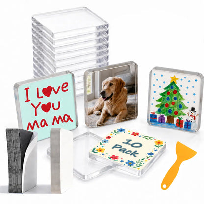 🔥LAST DAY 70% OFF✨DIY Acrylic Photo Magnet Kit – Create Custom Fridge Magnets in Minutes