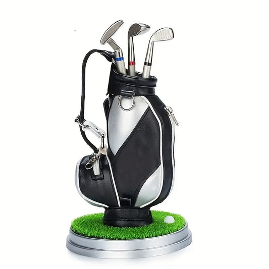 ⛳ Golf Lover's Desk Pen Holder Set – The Perfect Office Gift for Golf Fans