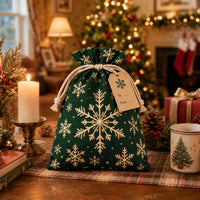 ❄️ Snowflake Drawstring Bag
