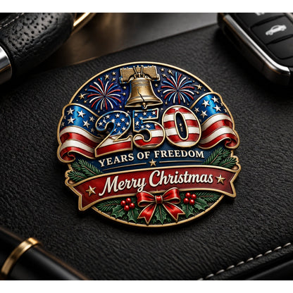 🔥Last Day 50% OFF -Christmas & 250th Anniversary Metal Car Decal