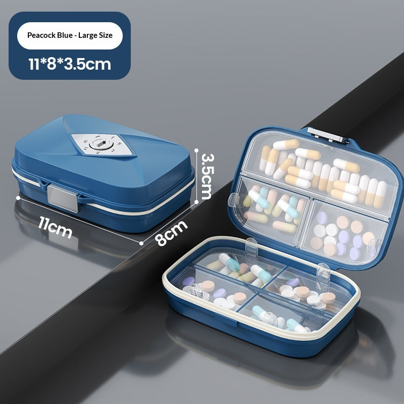 ✨7-Day Double Layer Moisture-Proof Travel Pill Box, Portable Weekly Pocket Medicine Organizer