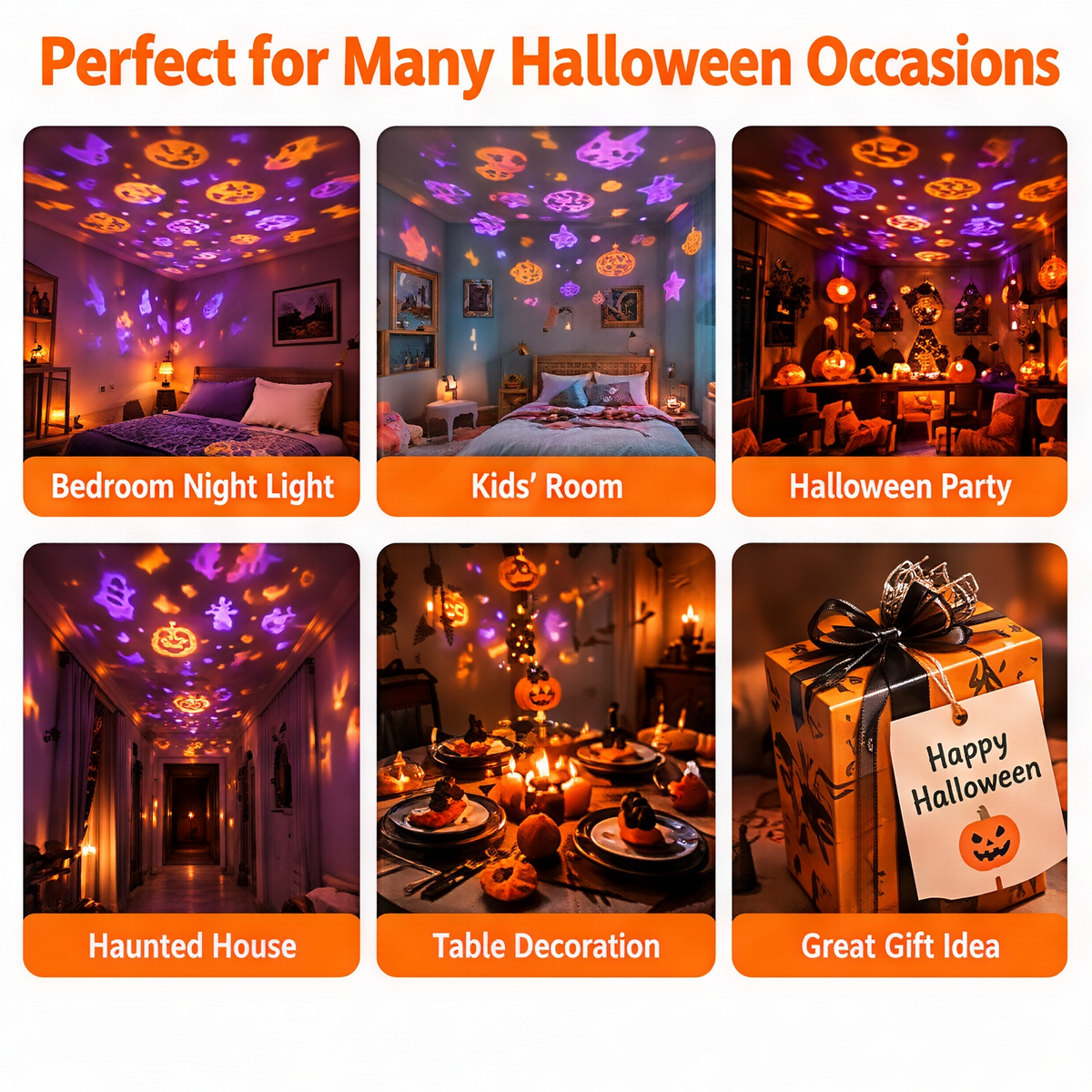 🔥LAST DAY 50% OFF🎃Halloween Pumpkin Projector Light