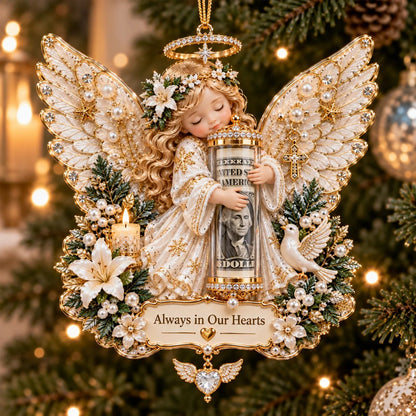 ⏰ LAST DAY SALE 50% OFF! 👼💵 3D Angel Christmas Cash Gift Ornament – Holiday Money Holder Keepsake ✨