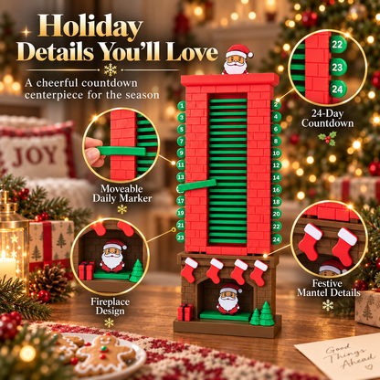 🎅 Mechanical Santa Chimney Christmas Countdown Calendar