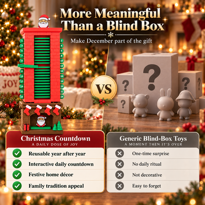 🎅 Mechanical Santa Chimney Christmas Countdown Calendar