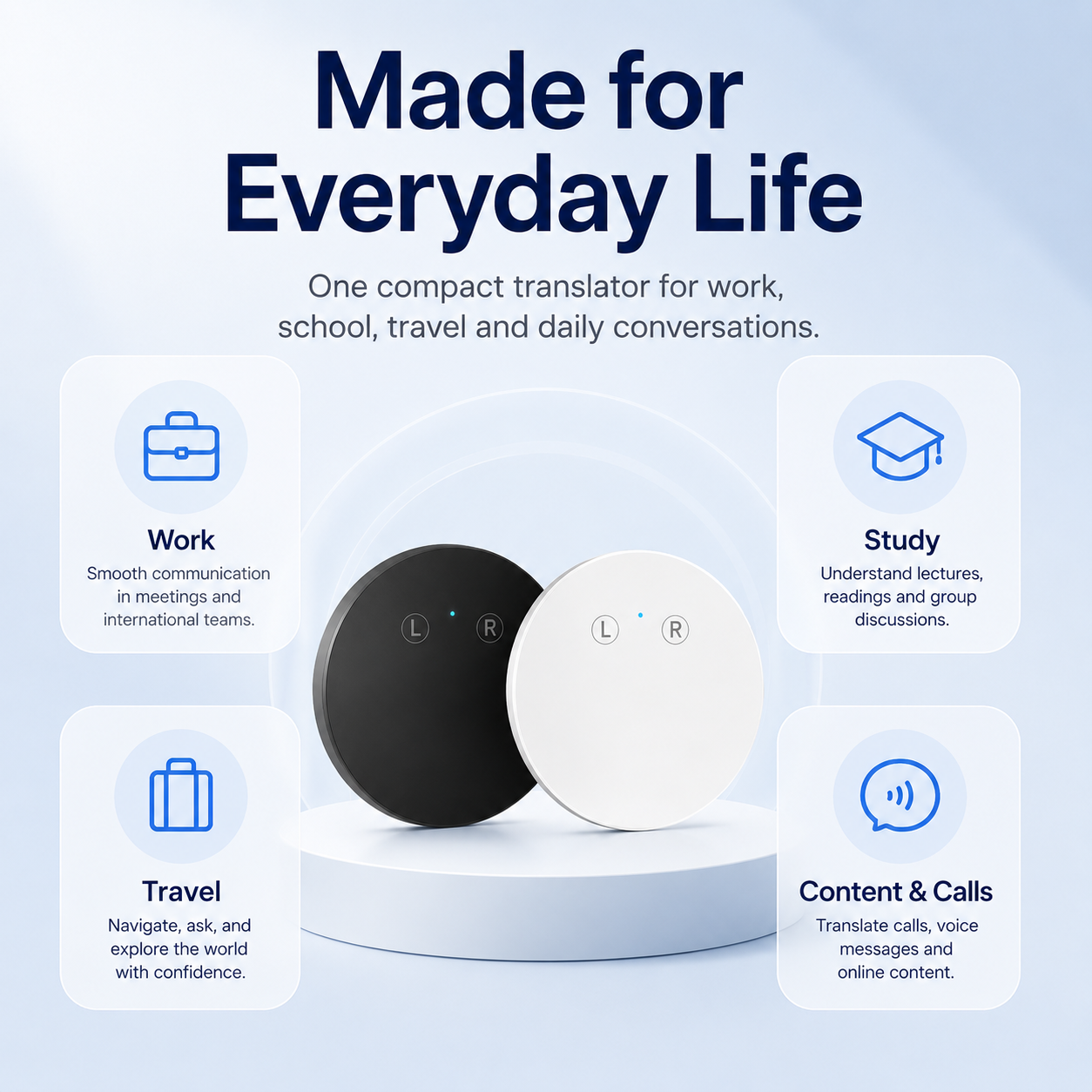 🔥 50% OFF – Limited Time Offer🔥AI Pocket Translator – Real-Time Two-Way Voice Translation in 165+ Languages